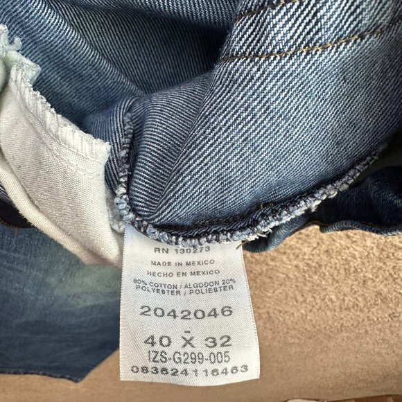 Lee Jeans Men’s Sz 40x32 Regular Fit Straight Leg Blue Medium Wash Denim - Picture 4 of 14